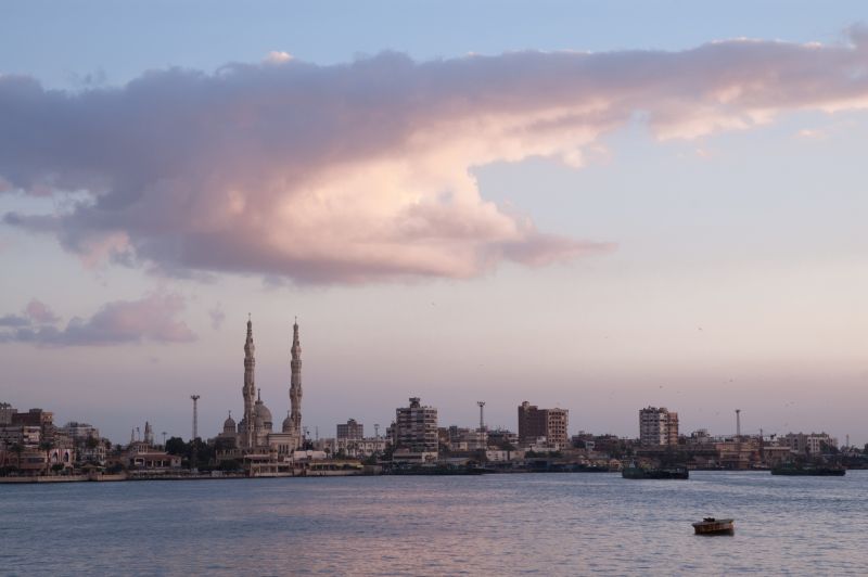Maisons coloniales en bois à Port-Saïd, Égypte