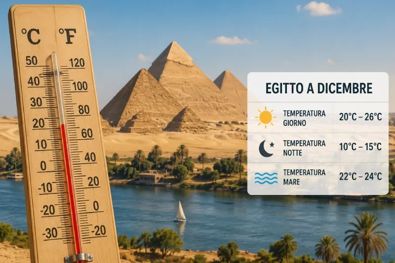 Egitto Dicembre Temperature | Clima invernale tra Piramidi, Nilo e Mar Rosso