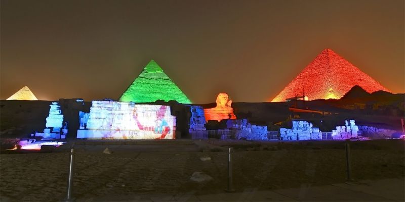 Son et Lumière aux Pyramides de Gizeh 