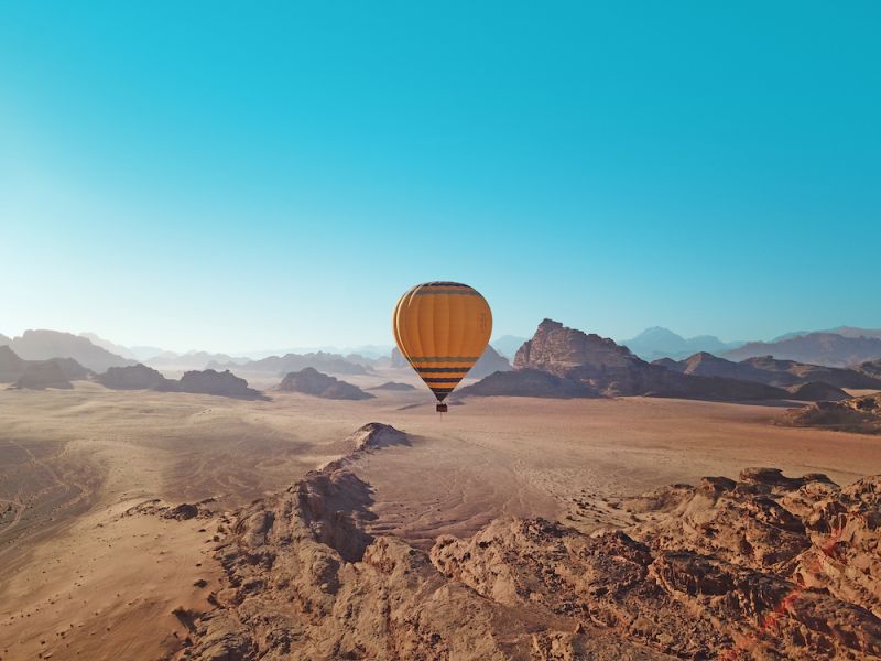 Wadi Rum Giordania panorami mozzafiato al tramonto