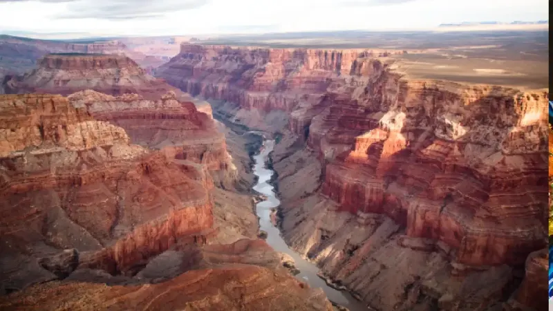 Panorama del Canyon Colorato in Egitto