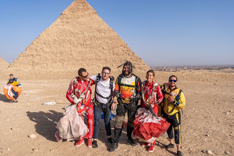 Egypt skydiving tour offering breathtaking views of the pyramids