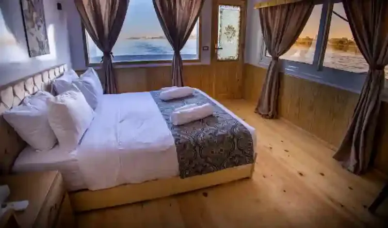 Dahabeya Nilo Akhanton, crociera sul Nilo di lusso con barca piccola e comfort esclusivi