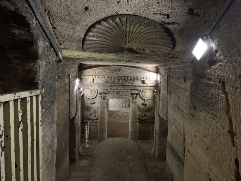 Kom El-Shokafa : sarcophages hypogée alexandrie