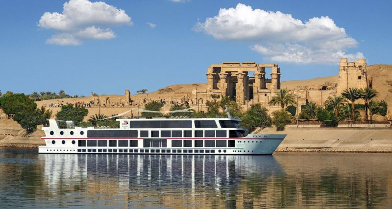 Croisière sur le Nil à Assouan au coucher du soleil en hiver