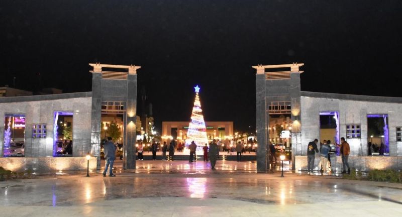 Ambiance de Noël à Assouan au bord du Nil en Égypte