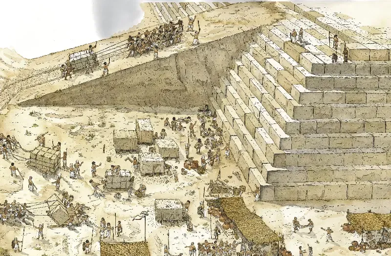 Piramidi egizie e ricostruzione delle tecniche utilizzate per la loro costruzione