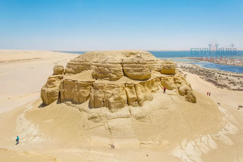 Squelette de baleine fossile à Wadi El Hitan à Fayoum en Égypte