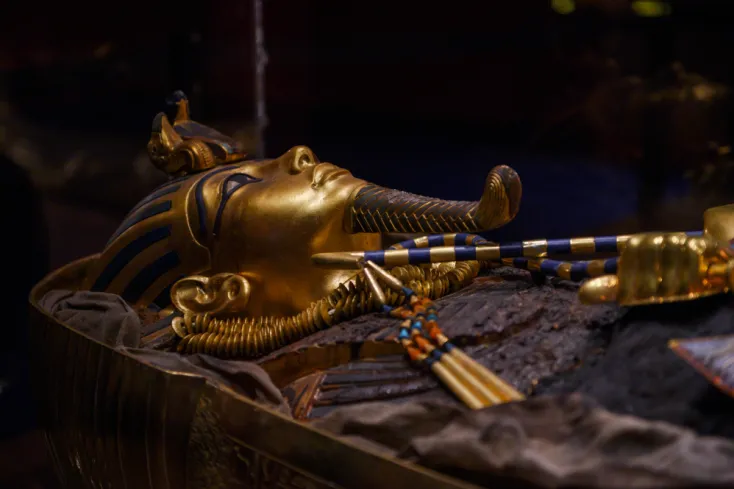 Maschera di Tutankhamon simbolo dell'Antico Egitto