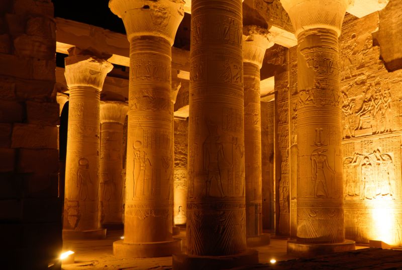Sobek dieu crocodile temple Kom Ombo Égypte