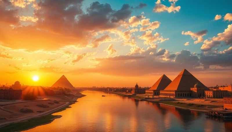 La belleza de las pirámides de Egipto