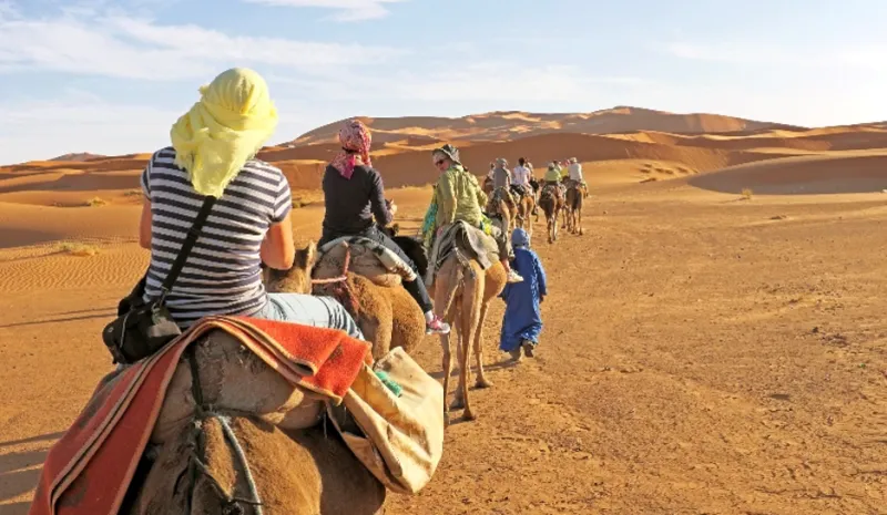 Cammellata nel villaggio beduino durante il Quad Safari Hurghada