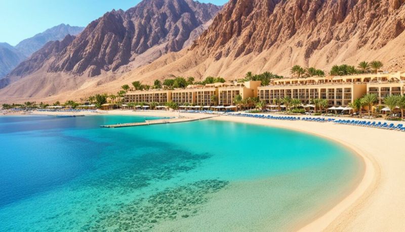 Récifs coralliens et eaux turquoise de Taba Égypte, paradis du snorkeling