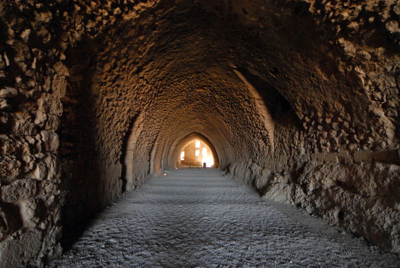 Al Karak Jordanie - galeries souterraines de la forteresse