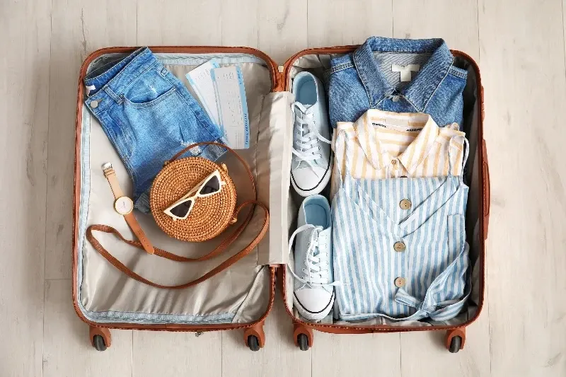 Valigia pronta per un viaggio in Egitto ad agosto