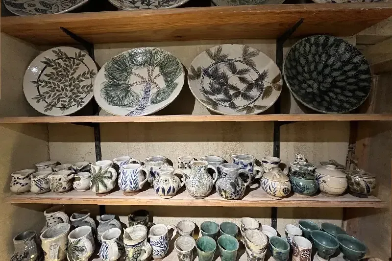 Panoramica del villaggio di Tunis nell’oasi di Fayum, Egitto.