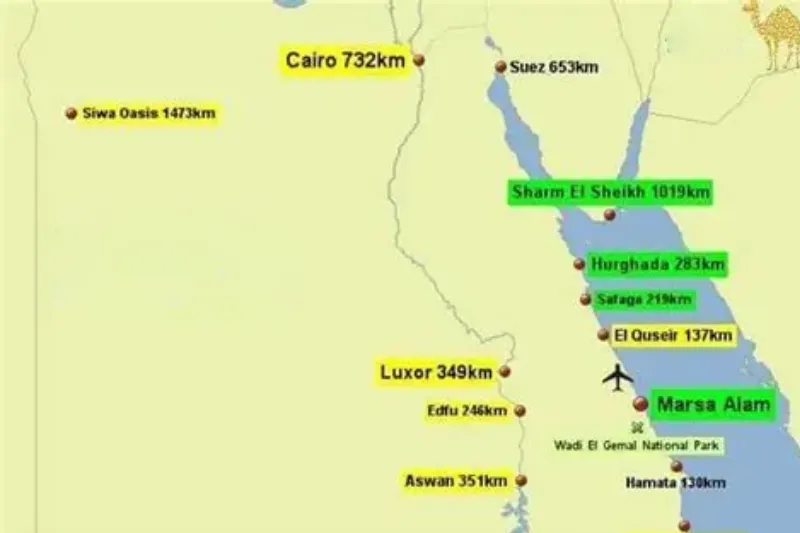 Come raggiungere Marsa Alam dal Cairo o Luxor