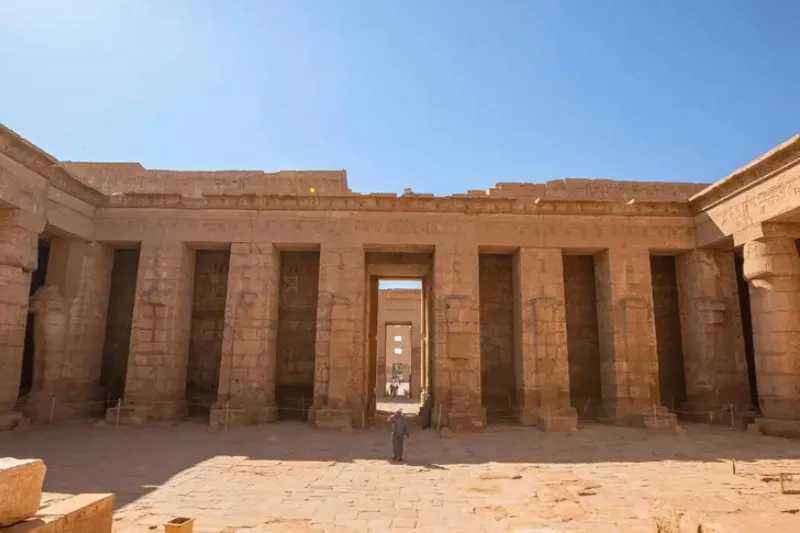 Vista complessiva del complesso religioso di Medinet Habu