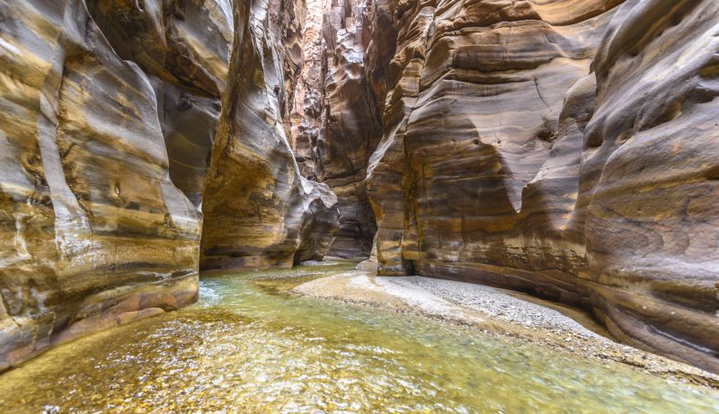 Wadi Al Mujib randonnée canyoning cascades mer Morte Jordanie