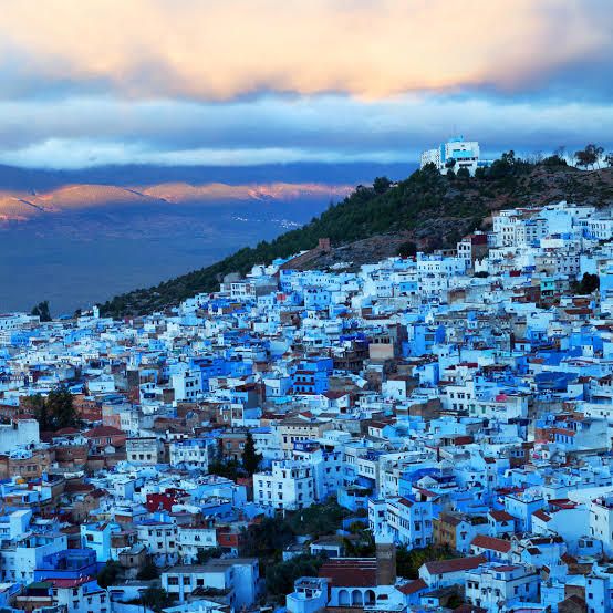 The beauty of blue medina