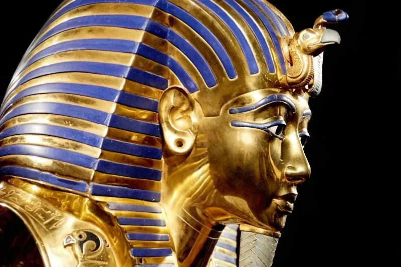 Maschera di Tutankhamon al museo