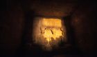 Luz del sol en el rostro del rey Ramsés II en el templo de Abu Simbel